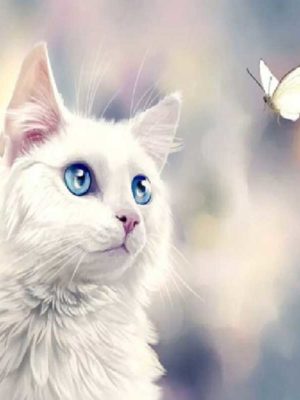 white-cat-diamont art