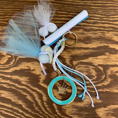 Μπομπονιέρα μπρελοκ κορώνα