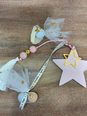 Μπομπονιέρα αστεράκι ροζ