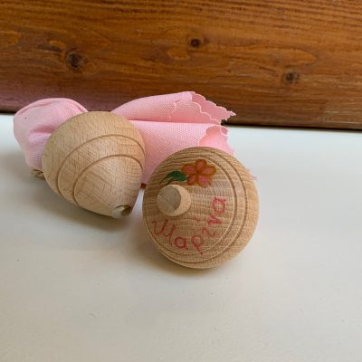 Μπομπονιέρα Κλασική ξύλινη σβούρα