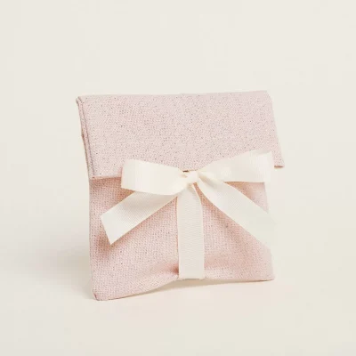 ΠΟΥΓΚΙ ΦΑΚΕΛΟΣ ΡΟΖ ΥΦΑΣΜΑ ΜΕ ΧΡΥΣΟ LUREX