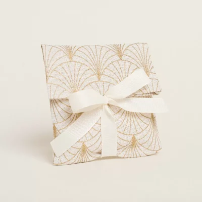 ΠΟΥΓΚΙ ΦΑΚΕΛΟΣ ΕΚΡΟΥ ΥΦΑΣΜΑ ΜΕ ΧΡΥΣΟ PRINT