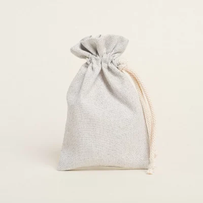 ΠΟΥΓΚΙ ΜΕ ΚΟΡΔΟΝΙ ΣΕ ΓΚΡΙ ΥΦΑΣΜΑ ΜΕ ΑΣΗΜΙ LUREX