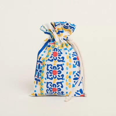 ΠΟΥΓΚΙ ΜΕ ΚΟΡΔΟΝΙ ΣΕ ΥΦΑΣΜΑ ΜΕ ΣΧΕΔΙΟ ΑΖΟΥΛΕΖΟΥ