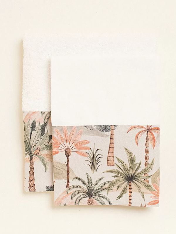 Σετ βάπτισης φοινικόδασος Βαπτιστικό πακέτο unisex ιδανικό για αγόρι αλλά και για κορίτσι με φοινικόδασος σε ζεστές αποχρώσεις .