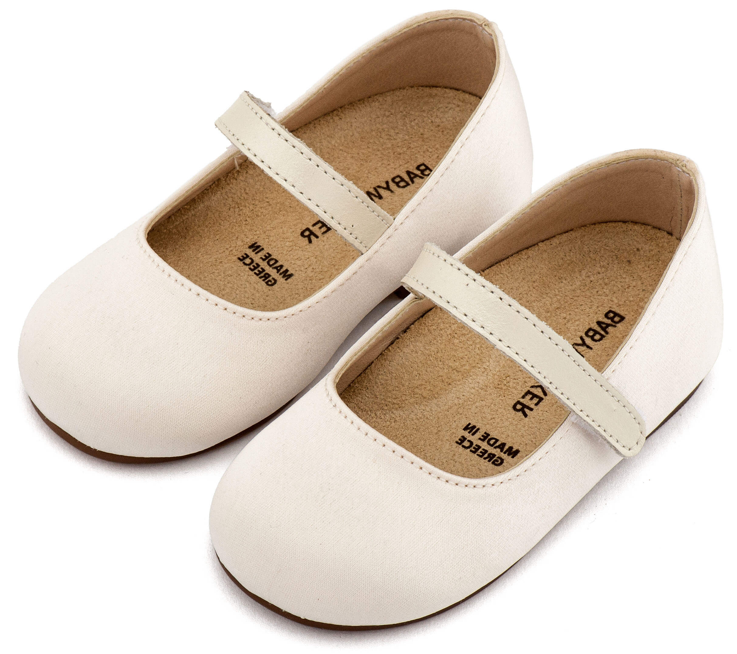 Γοβάκι Μονή Μπαρέτα BS3603 Εκρού Υφασμάτινο Γοβάκι Μονή Μπαρέτα από Σατέν Ύφασμα, Σε Εκρού Χρώμα