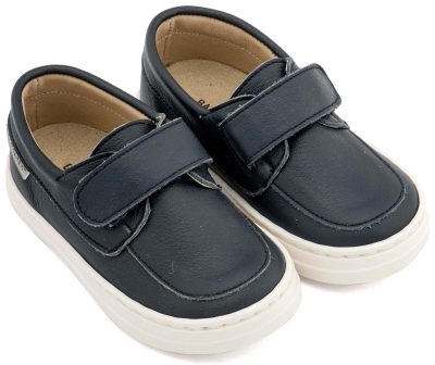 Δερμάτινο Μοκασίνι Μονή Μπαρέτα Χρατς από Δέρμα Νάπα σε Μπλε Χρώμα.