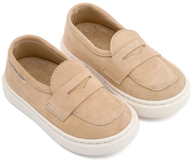 Καστόρινο Loafer από Δέρμα Suede σε Μπεζ Χρώμα