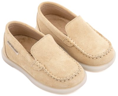 Καστόρινα Loafer Ιστιοπλοϊας από Δέρμα Suede σε Μπεζ Χρώμα