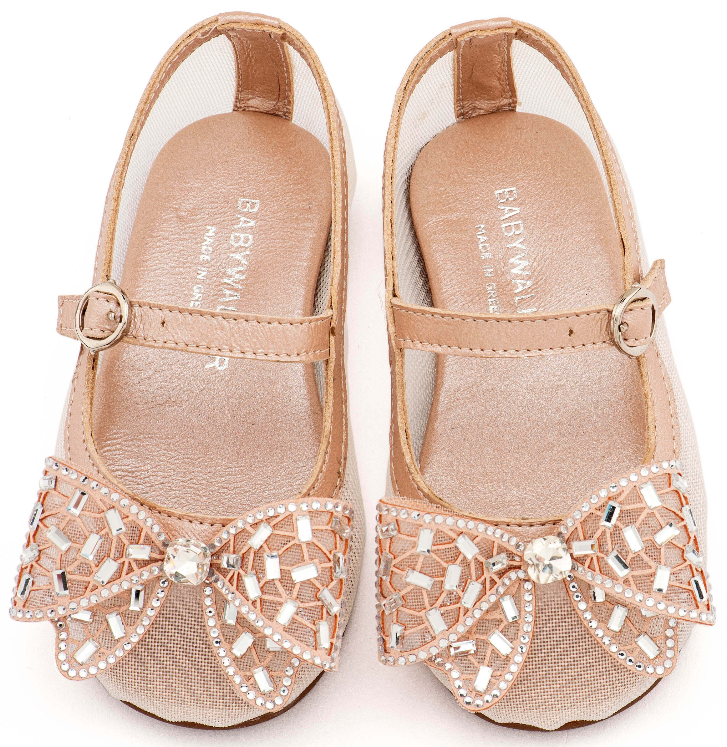 Γοβάκι απο Ύφασμα Φιλντιρέ και Φιόγκο Στρας EXC5903 ροζ αντικέ Γοβάκι απο ύφασμα φιλντιρέ με δερμάτινες λεπτομέρειες και φιόγκο στρας, σε ροζ αντικέ χρώμα