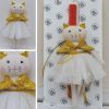 Πασχαλινή Λαμπάδα Χειροποίητη My Tiny Friend – Γάτα Μπαλαρίνα Γκόλντυ
